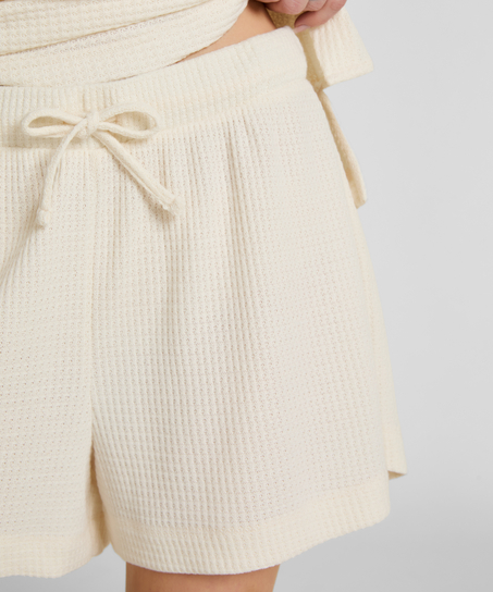 Short Waffle Sloane, Biały