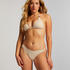 Tr&oacute;jkątna szydełkowa g&oacute;ra od bikini, Biały