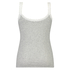 Singlet top cami rib lace, Szary
