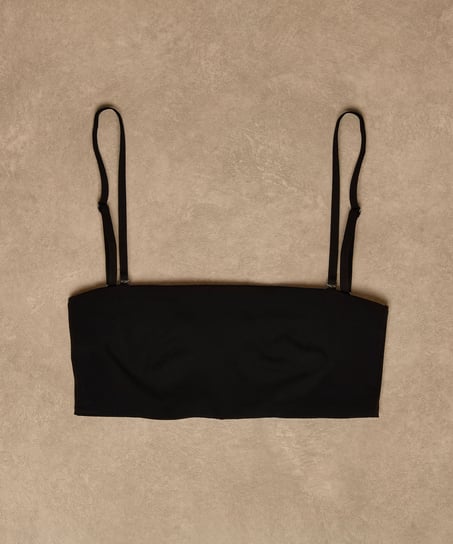 Bandeau Bralette Smooth, Czarny