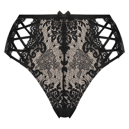 Cardi high Brazilian, Czarny