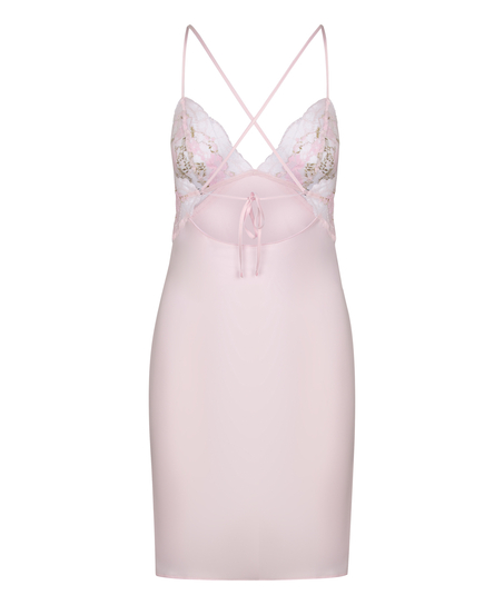 Satynowa Koszulka Nocna Miri, R&oacute;żowy