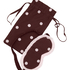 Pyjama Set Poplin Ruffle, Brązowy