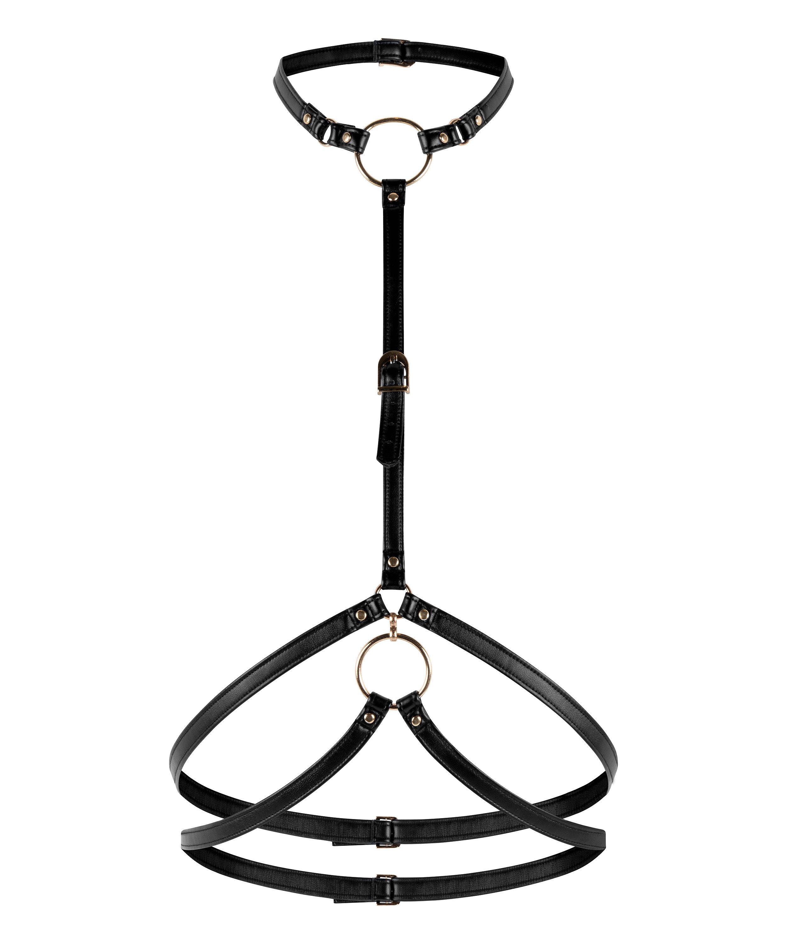 Uprząż ze sztucznej sk&oacute;ry, Czarny, main