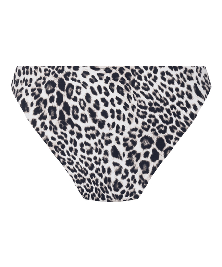 Figi Bikini Highleg Leopard, Czarny