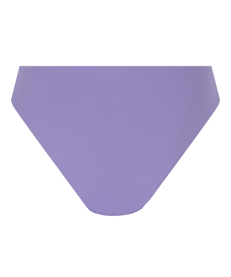 Majtki Bikini Wysoko Krojona Scallop, Fioletowy