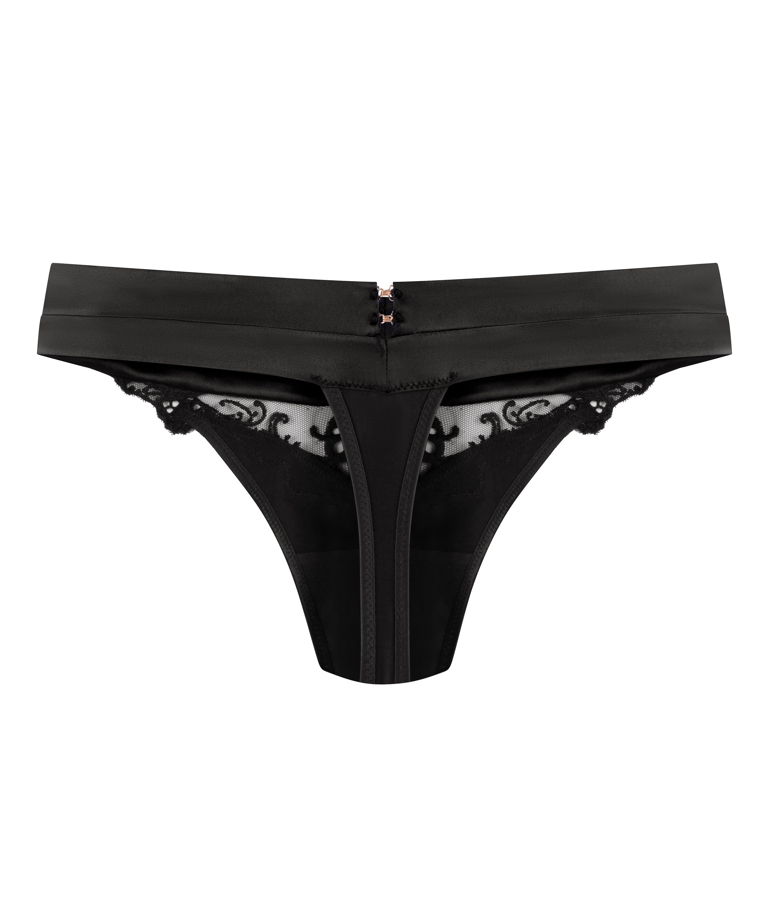 Stringi z wysokim wycięciem Sveta, Czarny, main