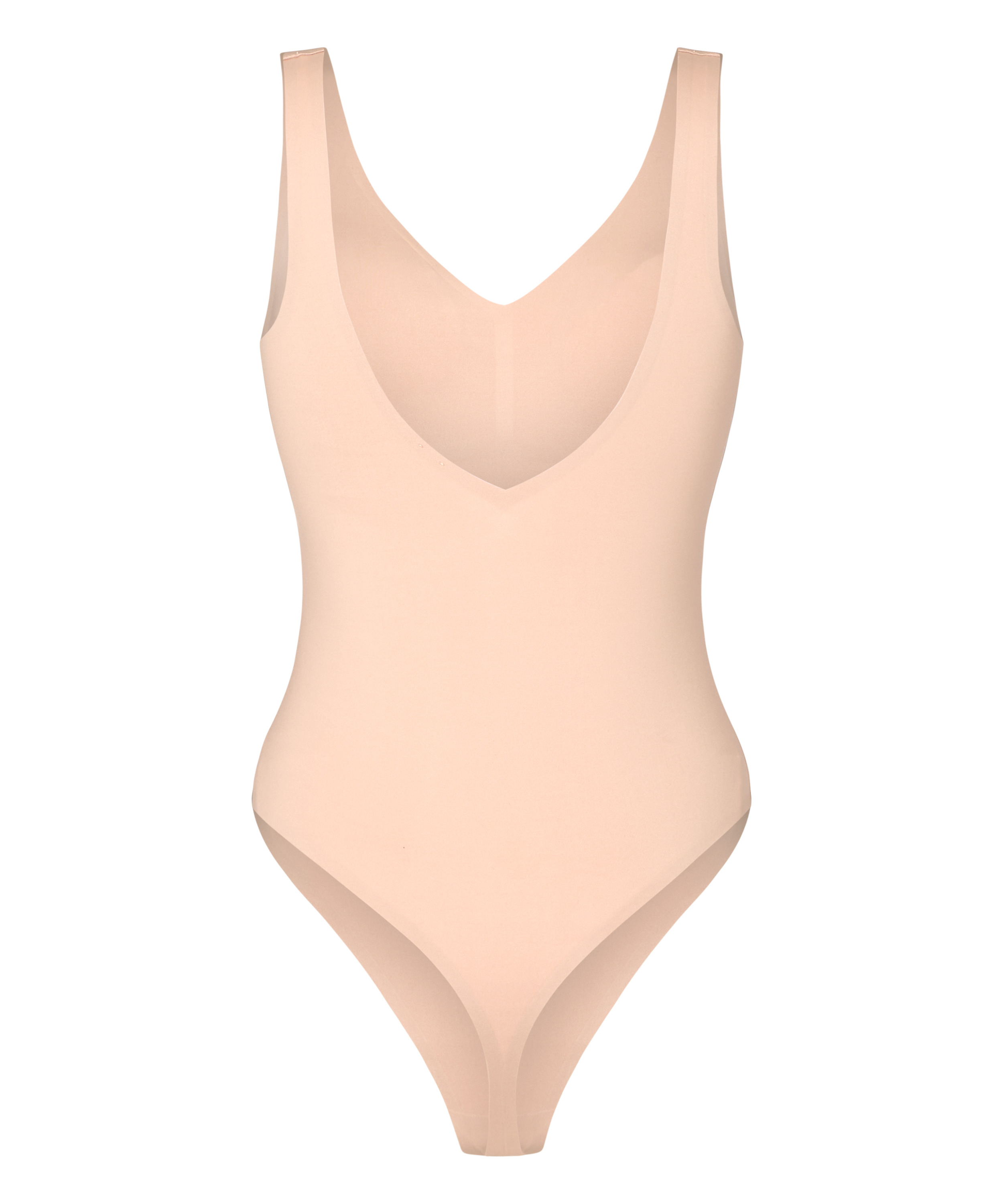 Body z Dekoltem w Serek Super Comfort, Pomarańczowy, main