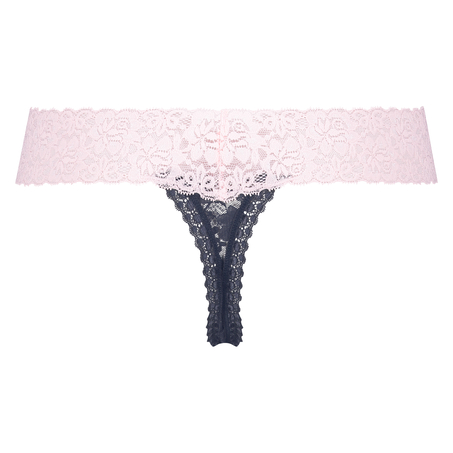 Bardzo niskie stringi V, Niebieski