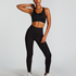 HKMX Legginsy sportowe z wysokim stanem Boost, Czarny