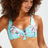 Beac non-padded underwired bikini top, Niebieski