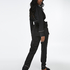 Satin Pyjama Pants Bow, Czarny