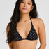 Triangle Bikini Top Luxe, Czarny