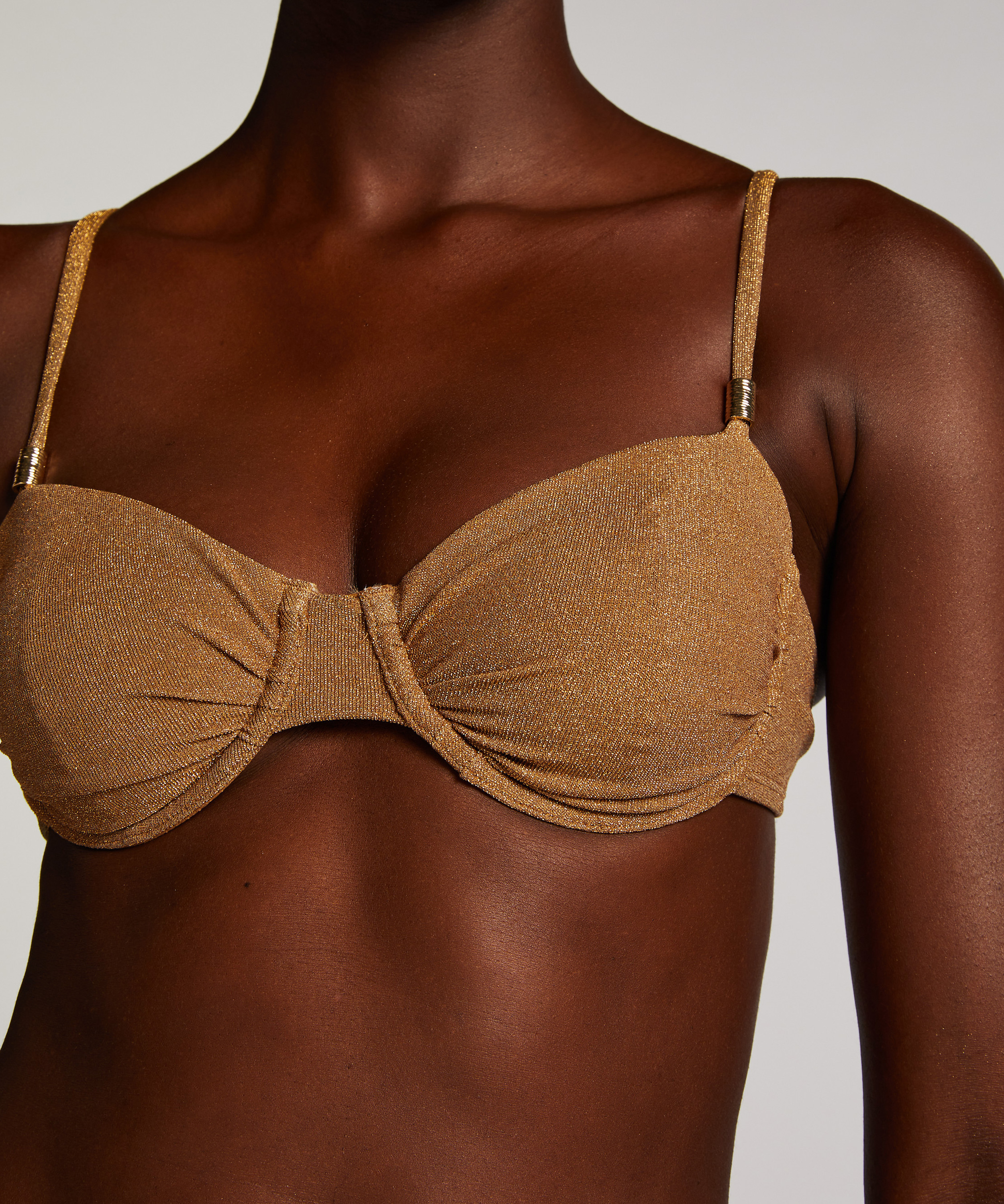 G&oacute;ra od bikini Goldie Shimmer, Ż&oacute;łty, main