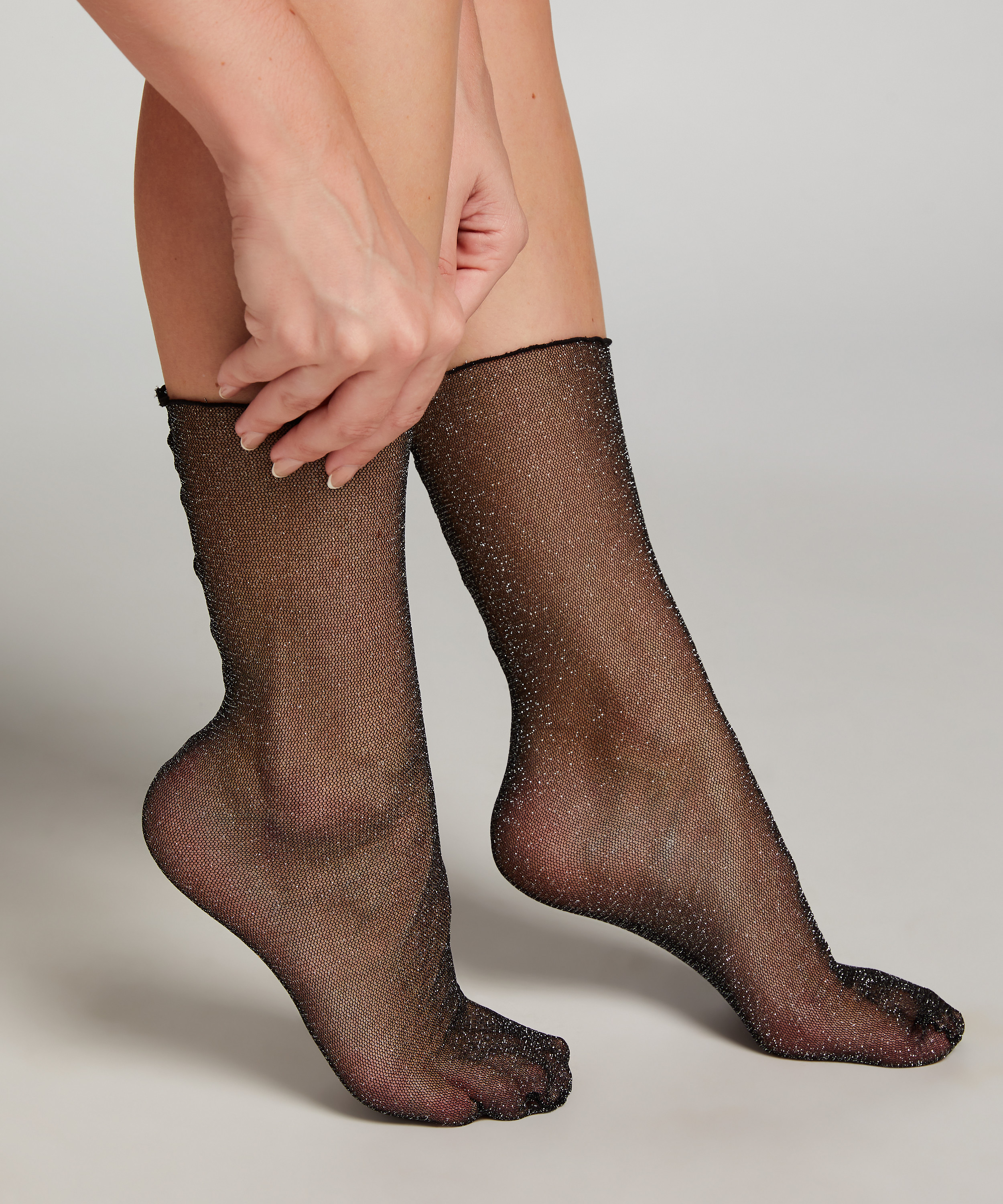 Skarpety Glitter, Czarny, main