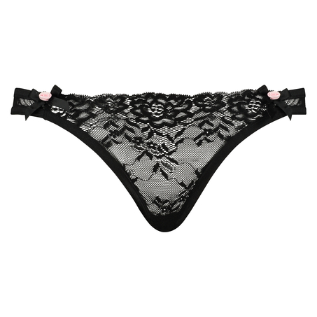 Knickers Cleo tanga, Czarny