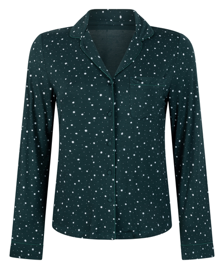 Narzutka Essential z dżerseju z długim rękawem, Zielony