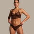 Biustonosz bralette Patrice, Brązowy