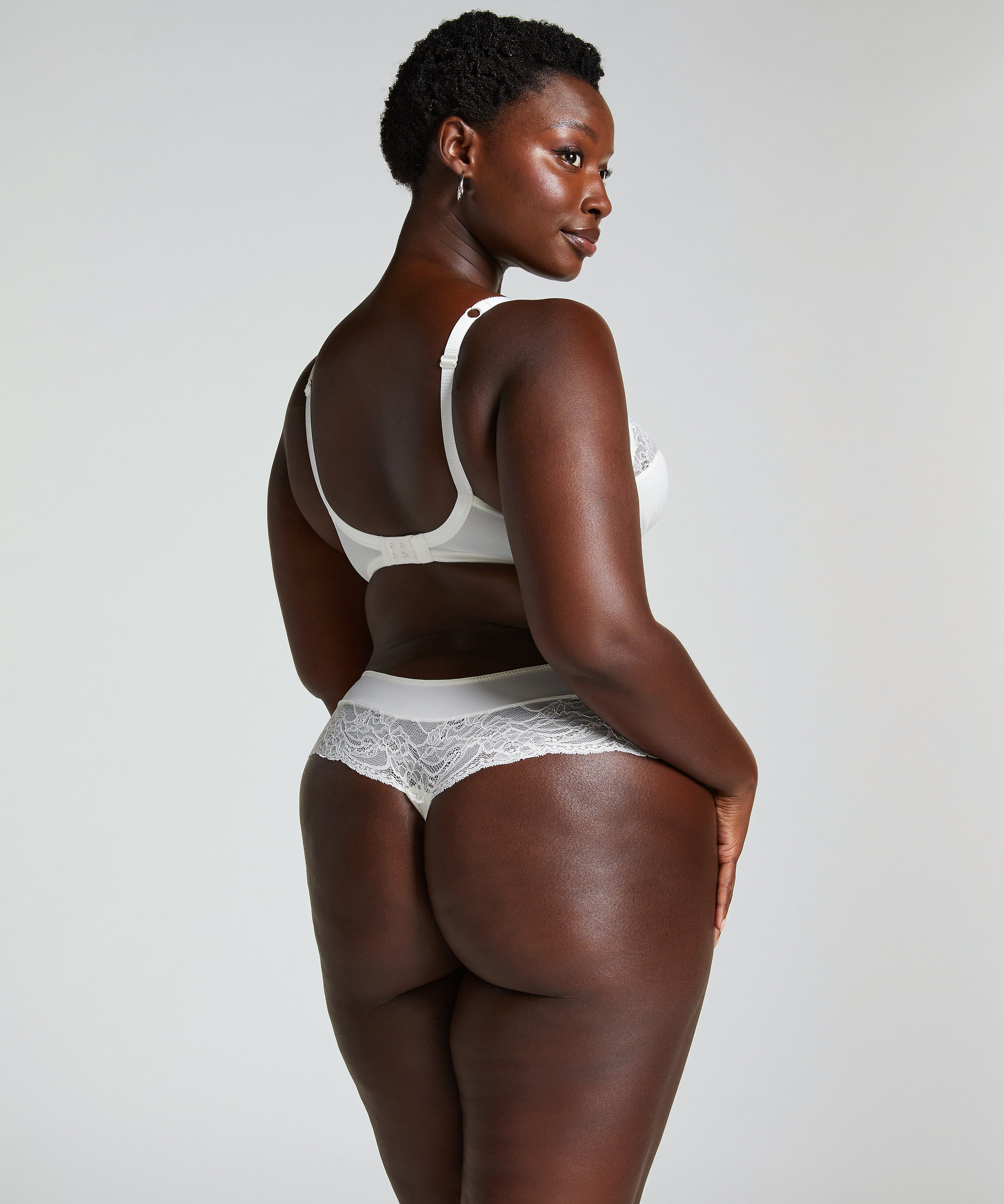 Biustonosz nieusztywniany z fiszbinami Sophie, Biały, main