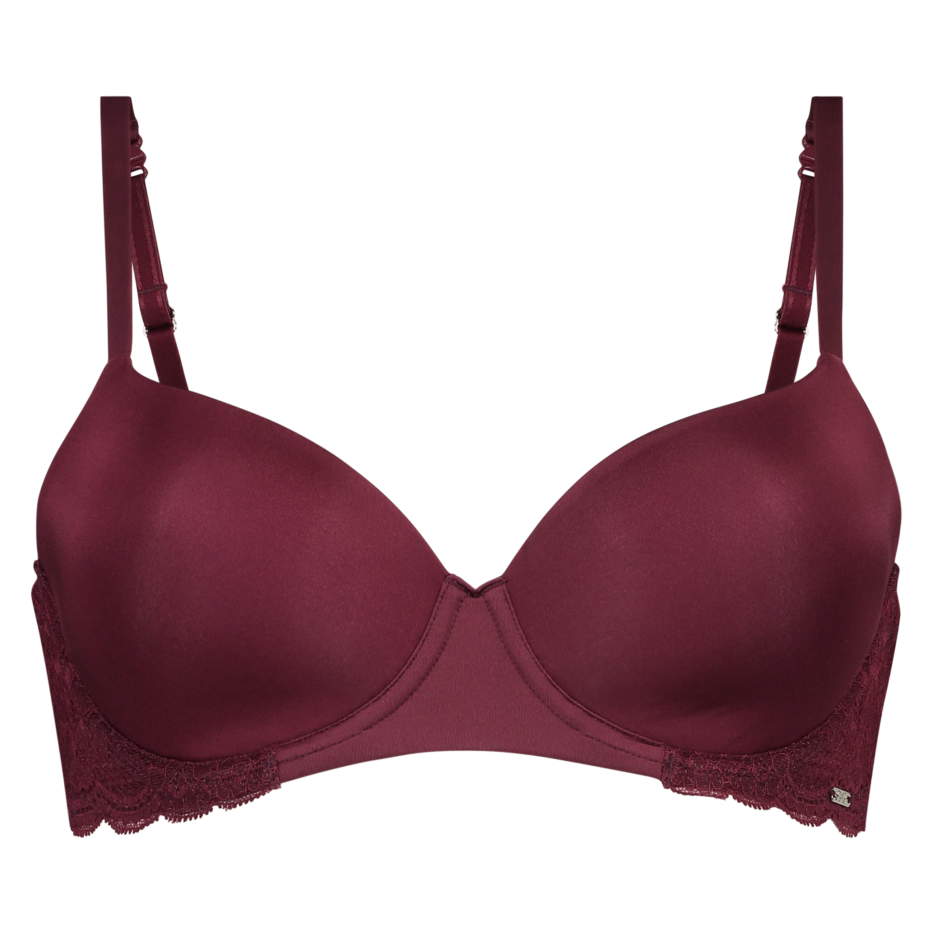 Angie Padded Underwired Bra, Czerwony, main