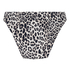 Figi Bikini Highleg Leopard, Czarny