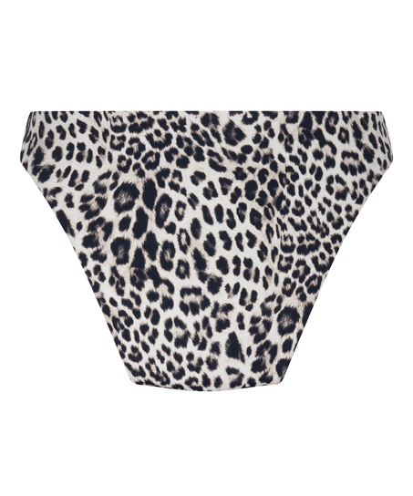 Figi Bikini Highleg Leopard, Czarny