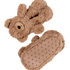 Kapcie Teddy Bear, Beżowy