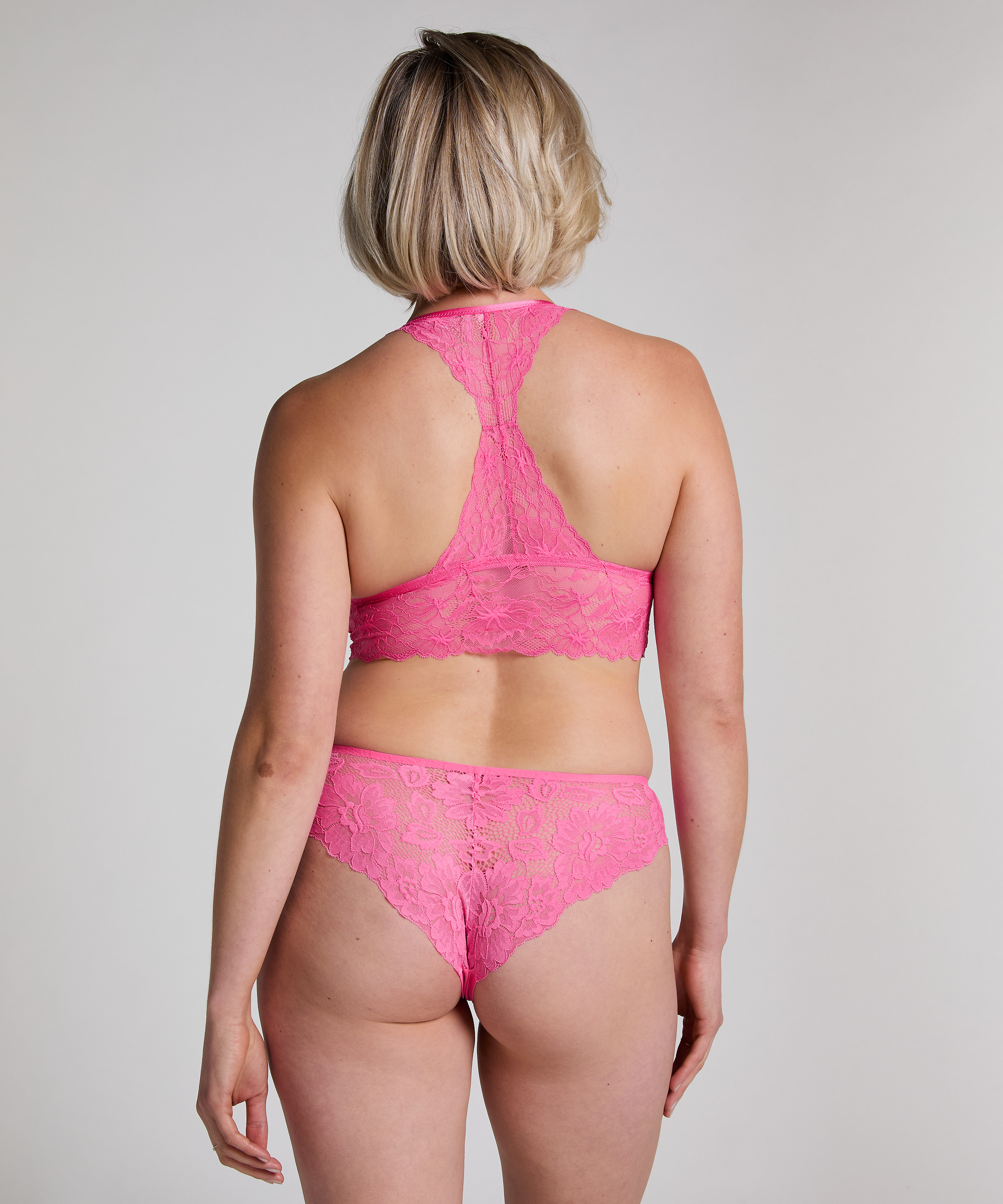 Brazyliany Lace Back, R&oacute;żowy, main