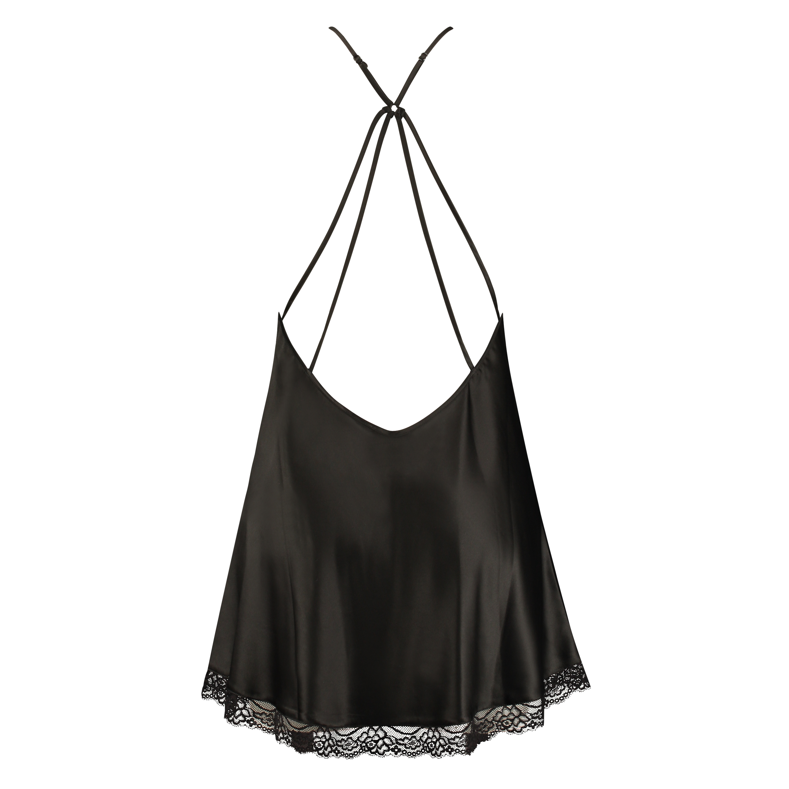 Slip dress Lessie Satin, Czarny, main