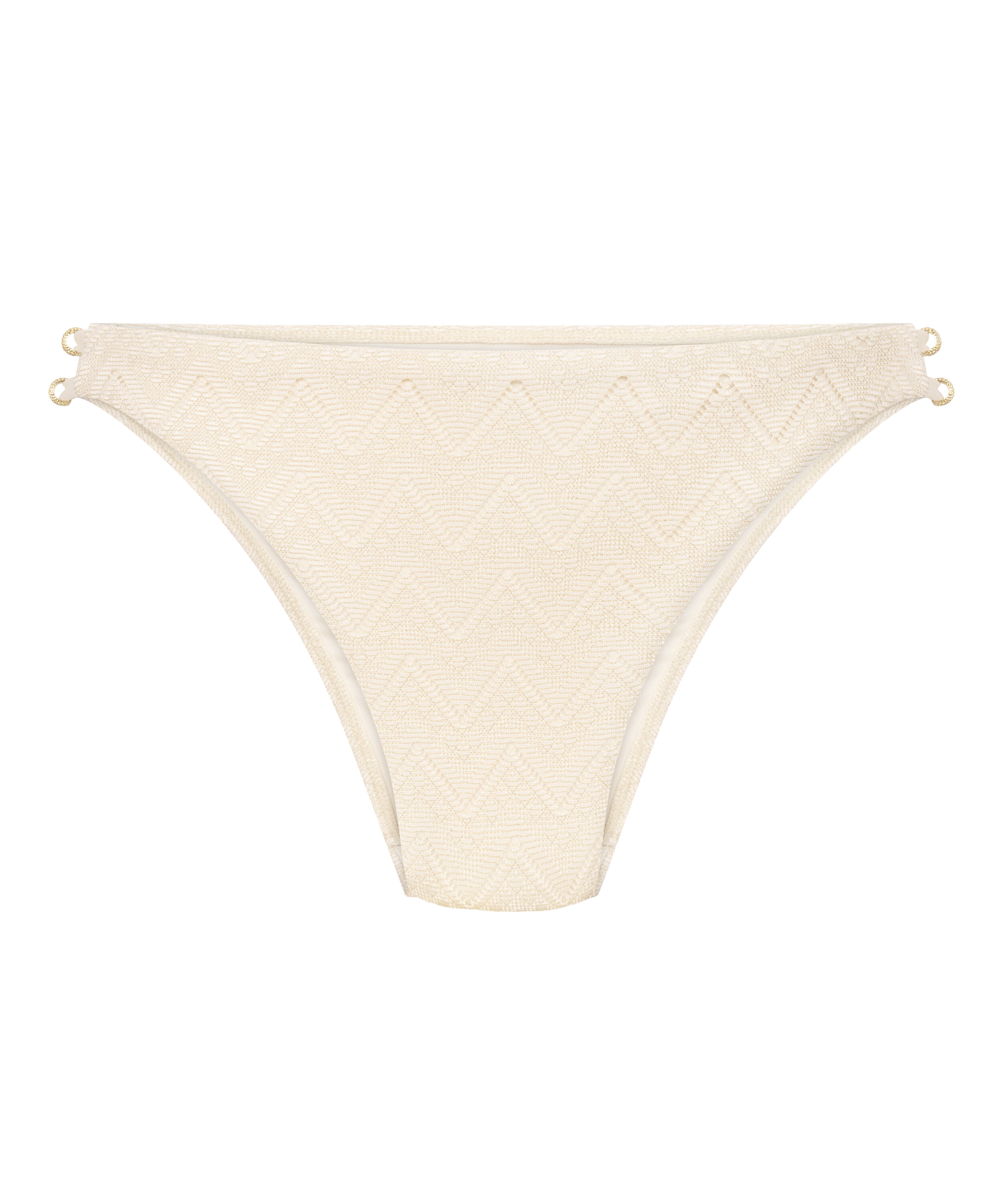 Majtki Bikini Crochet, Biały