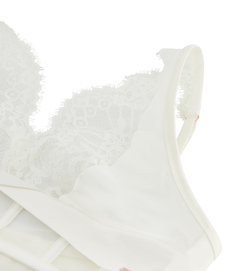 Biustonosz bralette Akelai, Biały