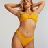 Kr&oacute;tki komplet bikini Crinkle, Ż&oacute;łty