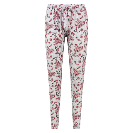 Loose-fitting Pajama Pants, Szary