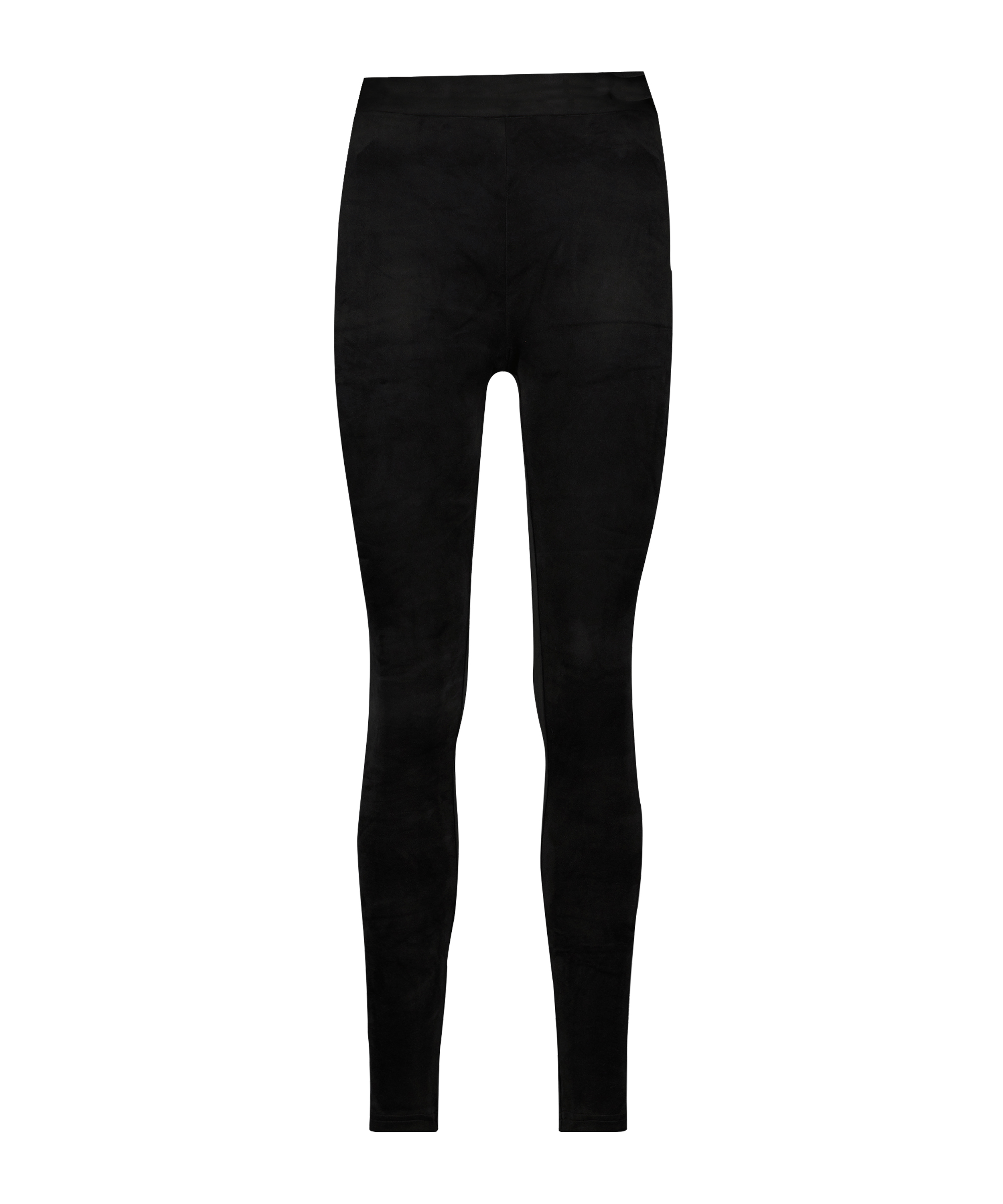 Legginsy welurowe, Czarny, main