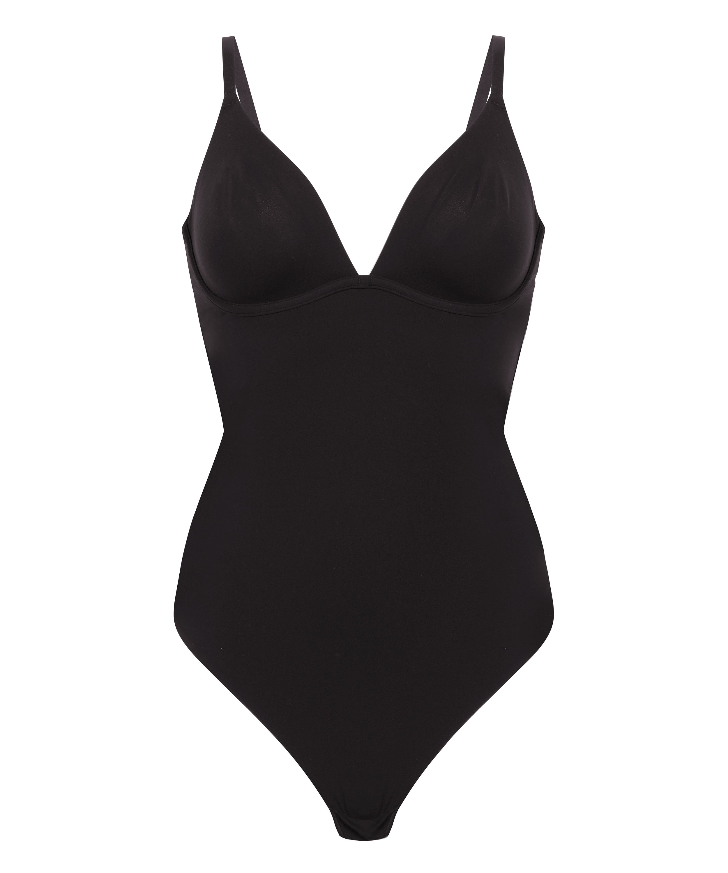 Nieusztywniane Body Smooth, Czarny, main