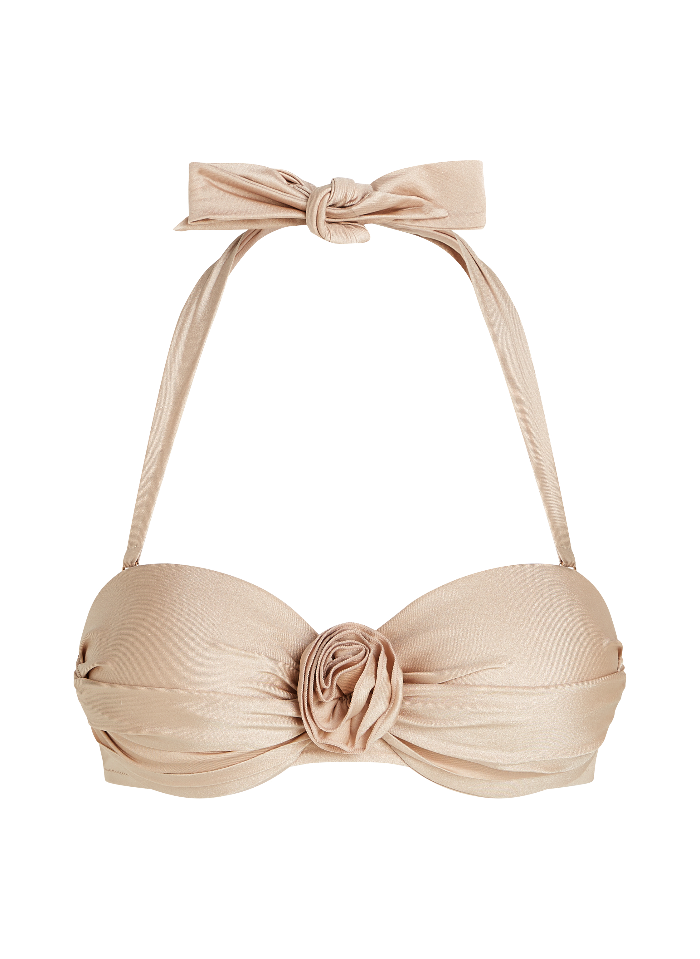 Top od bikini Lima Bandeau, Beżowy, main