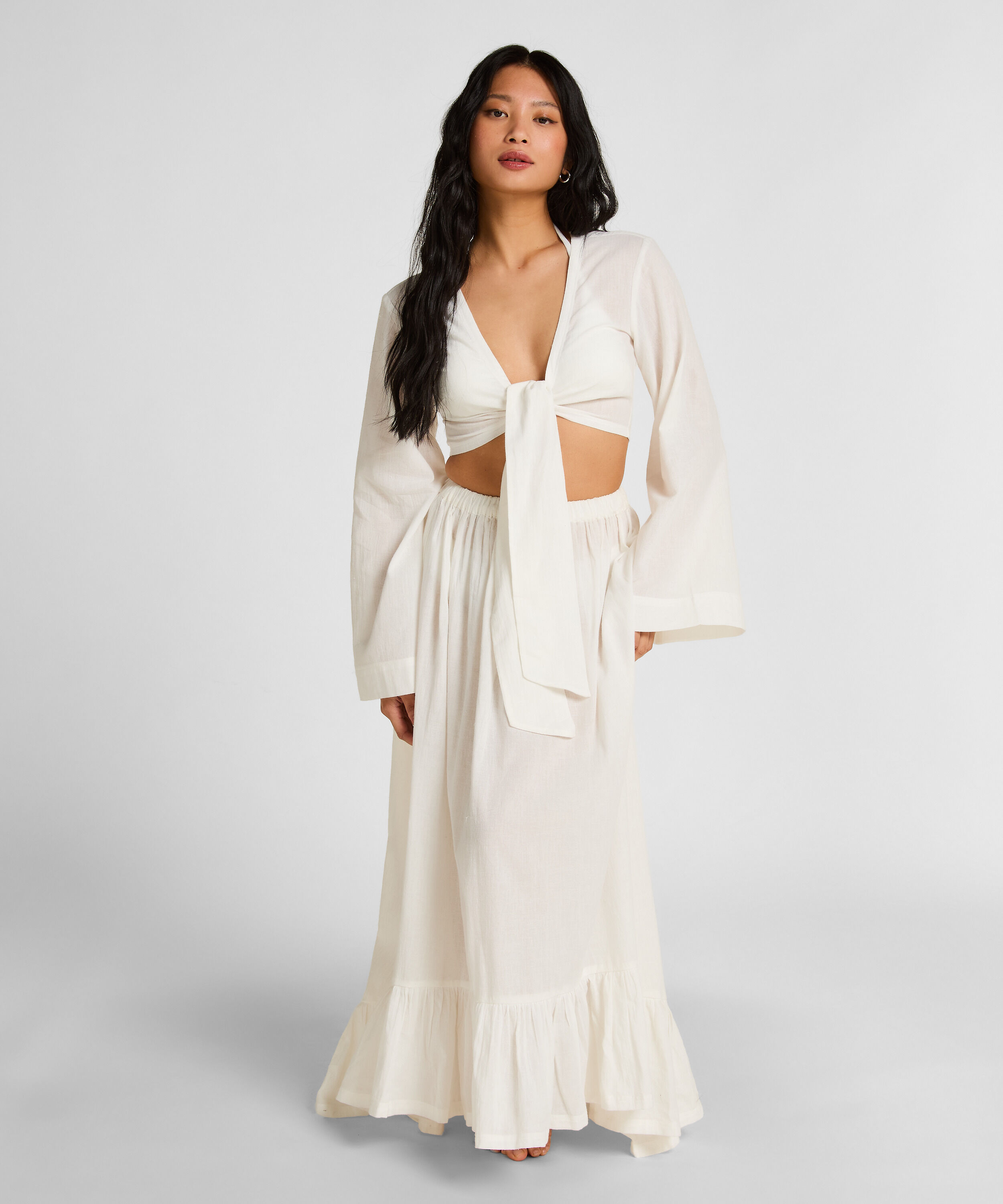 Beach Skirt Glam, Biały