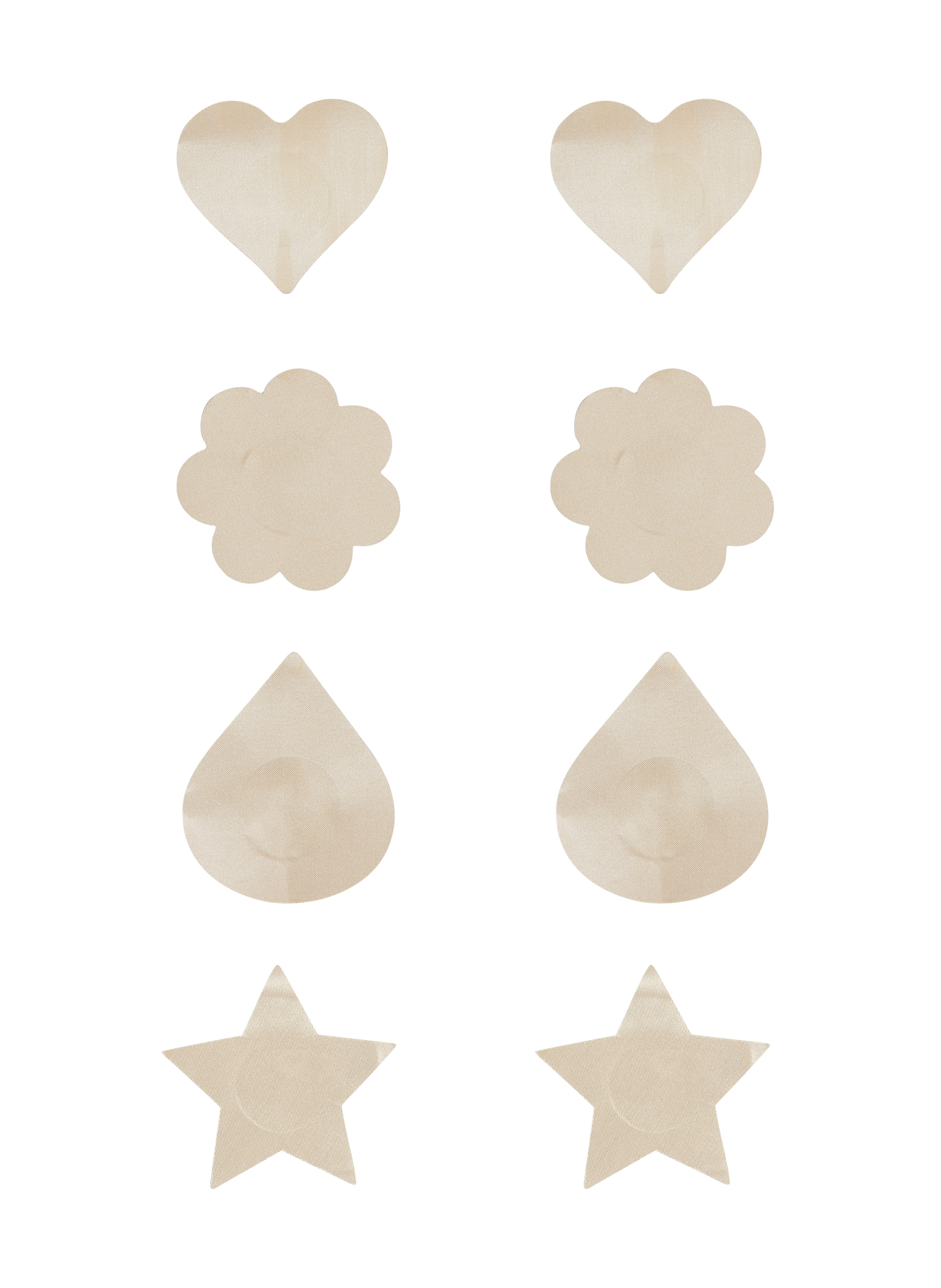 Zestaw 4 par Nakładki na sutki, Beżowy, main