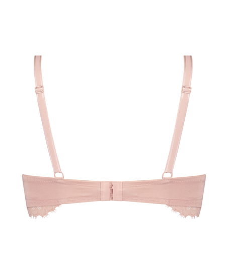 Sabina padded longline non-wired bra, R&oacute;żowy