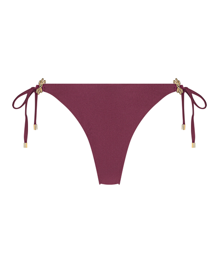 Majtki Bikini Wysoko Krojona Yucatan, Czerwony