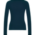 Top V-neck long sleeves, Niebieski