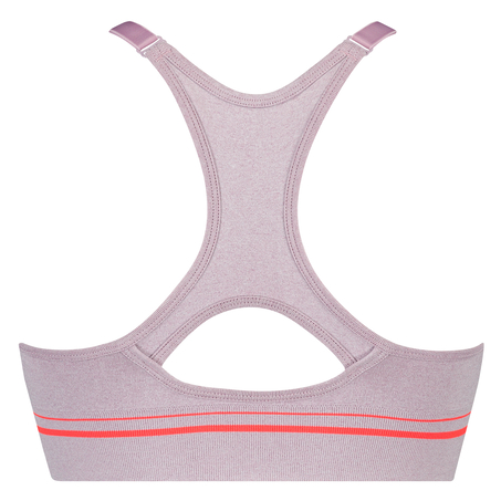 HKMX The Crop Level 1 Sports Bra, Fioletowy