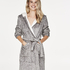 Fleece Bathrobe, Szary