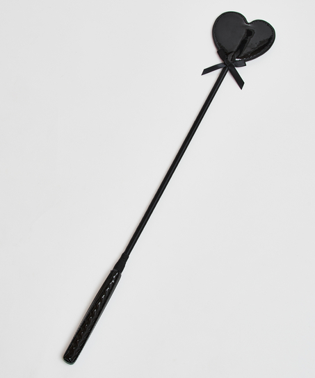 Bicz ze sztucznej skóry Private, Czarny