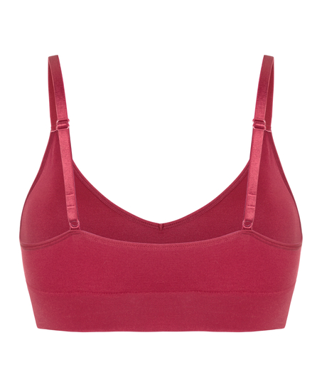Tr&oacute;jkątny biustonosz bralette Dide, Czerwony