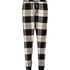 Petite Twill Check Pyjama pants, Czarny