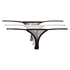 3-pack thongs mesh, Czarny