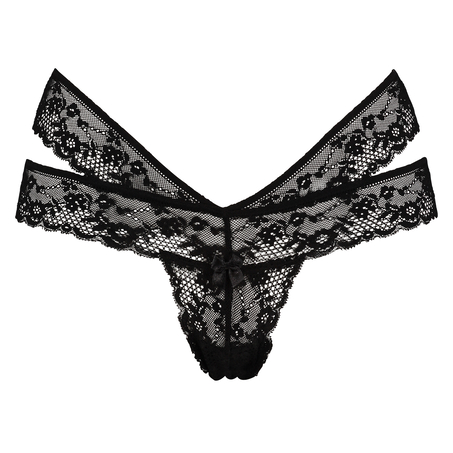 ULV thong Jasmin wow, Czarny