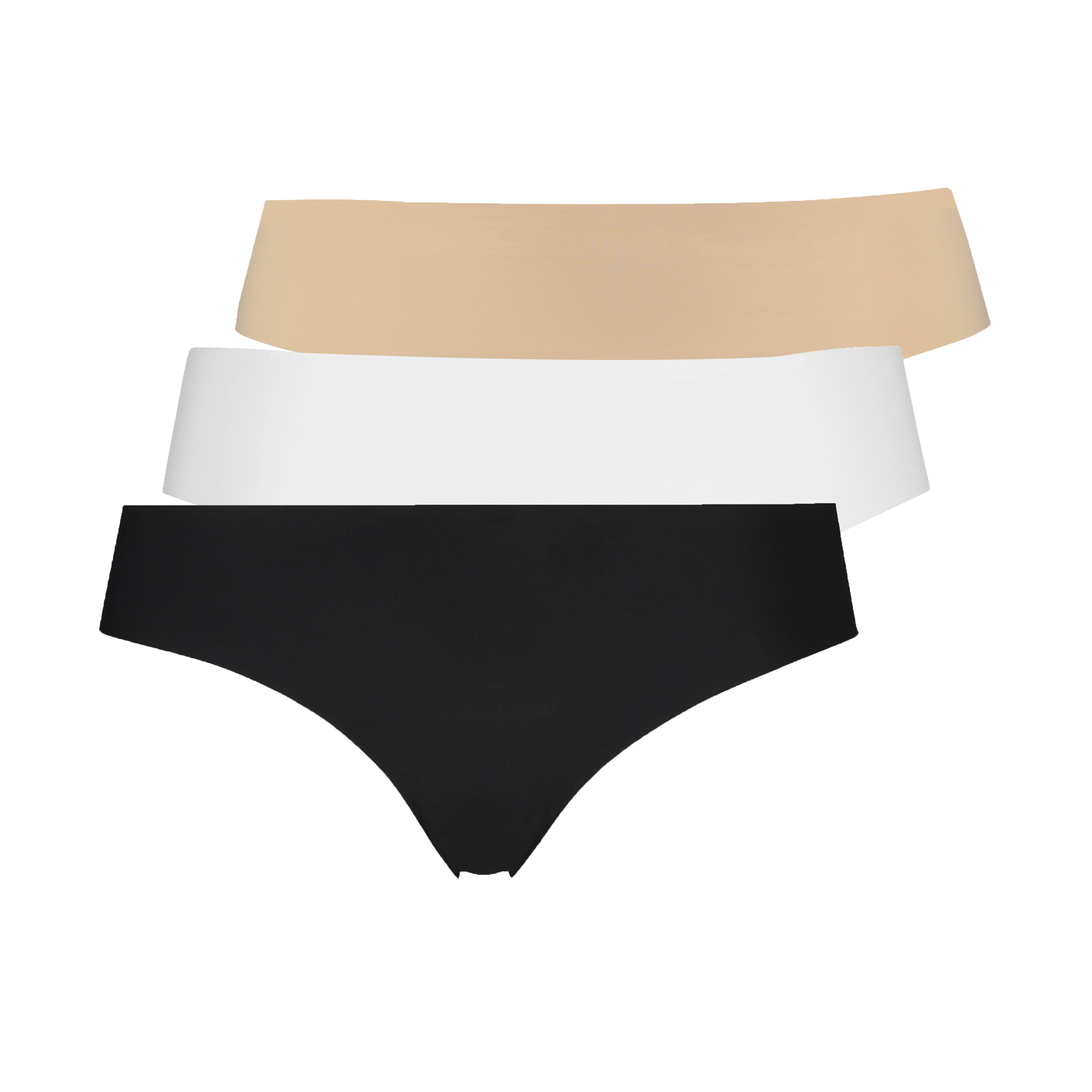 Niewidoczne pod ubraniem brazyliany z bawełny, Czarny, main