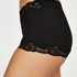 Koronkowe majtki maxi Rio Secret, Czarny